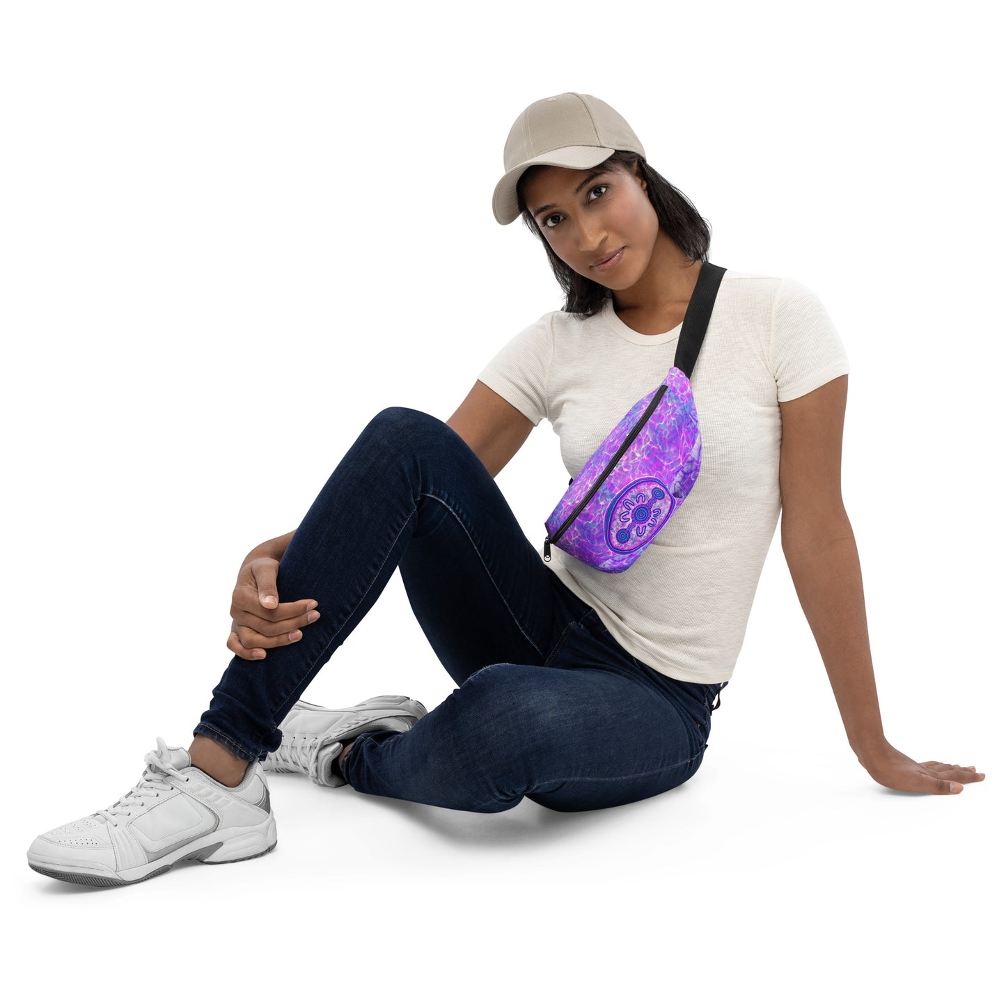 Purple Water Fanny Pack