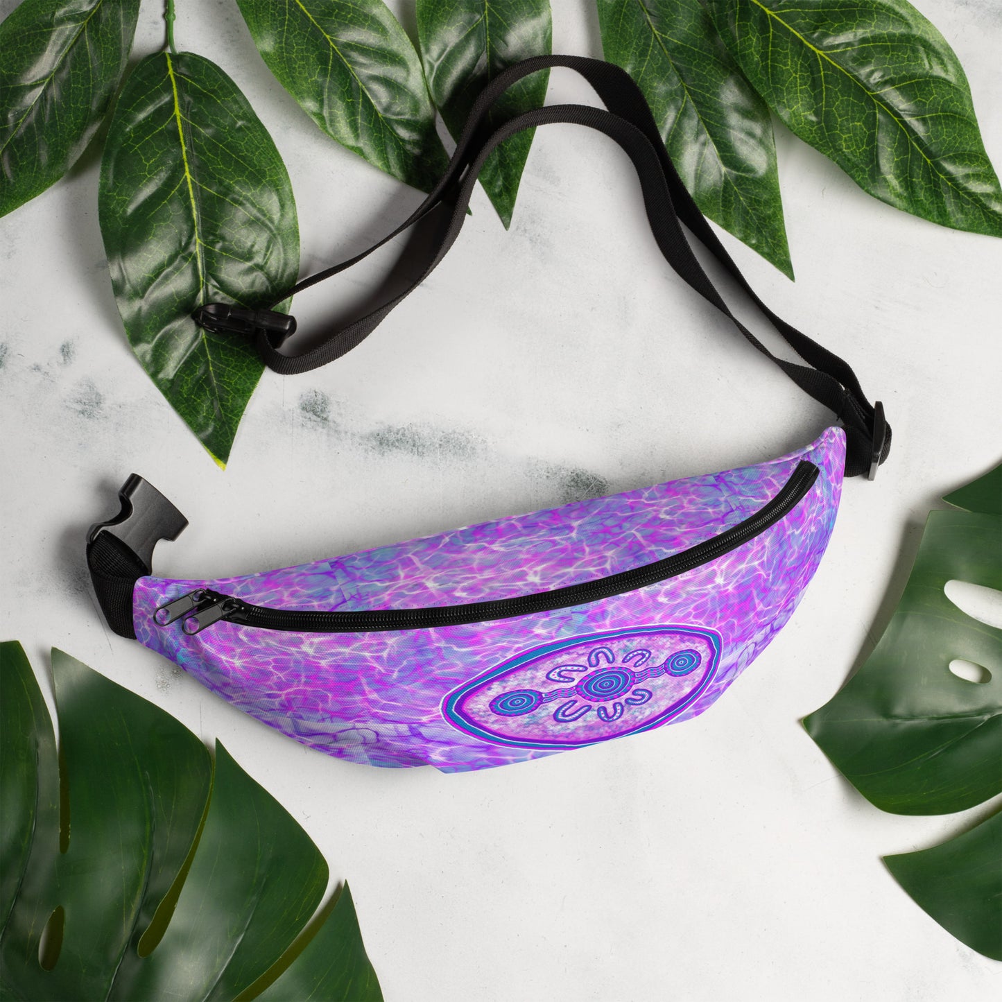 Purple Water Fanny Pack