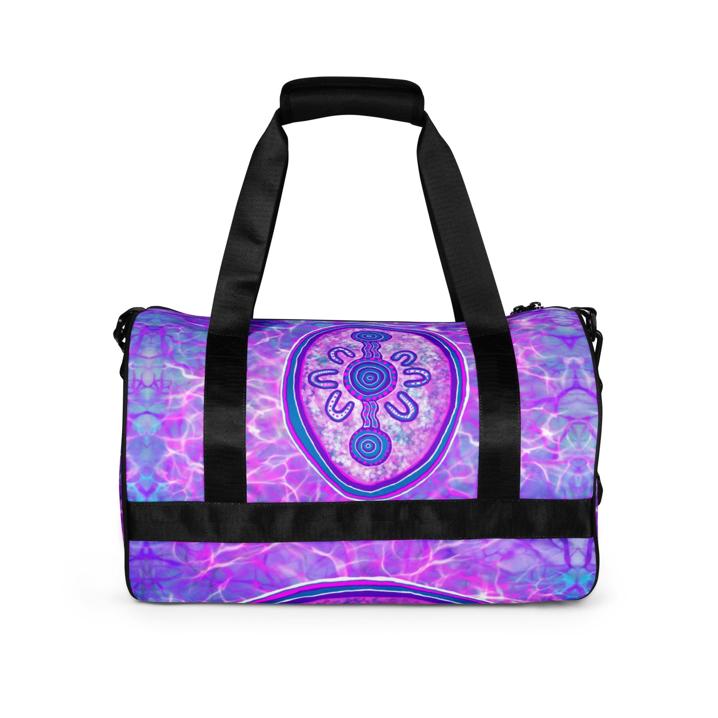 Purple Water Dreaming All-over print gym bag