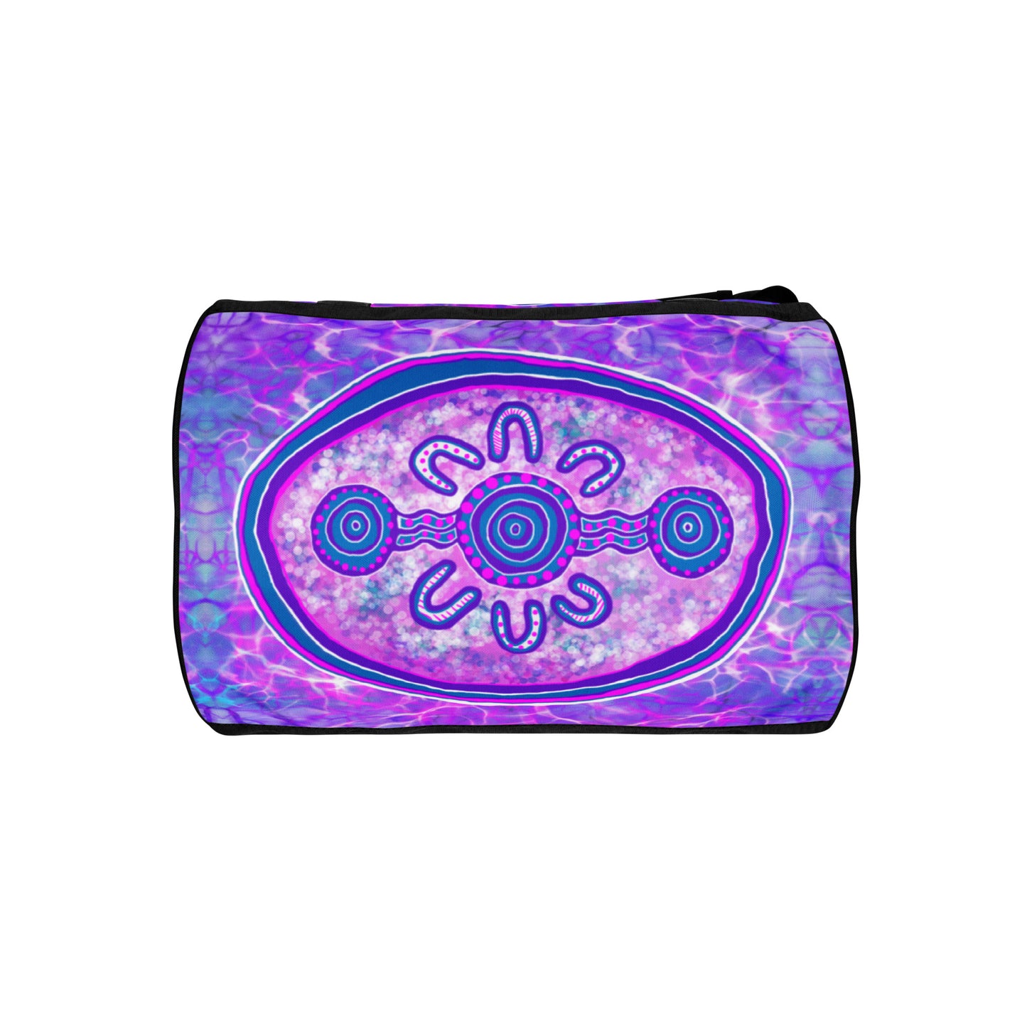 Purple Water Dreaming All-over print gym bag