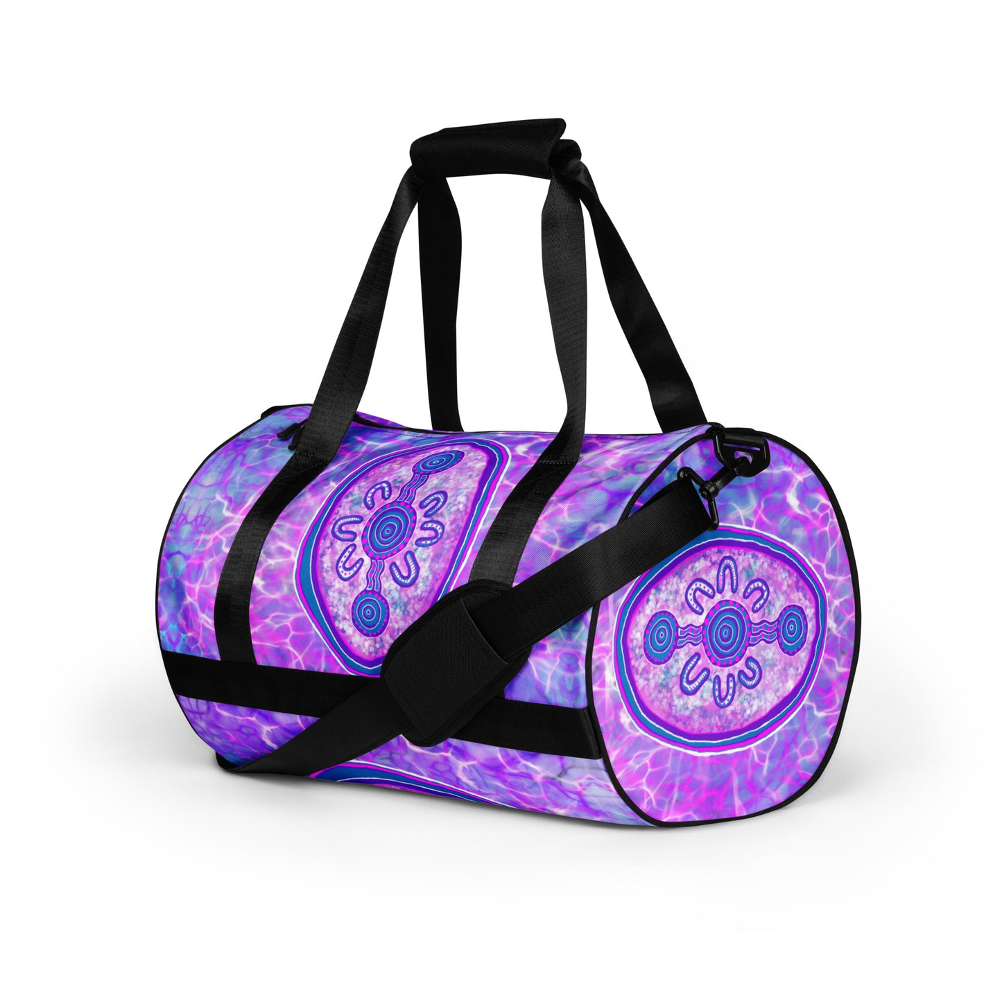 Purple Water Dreaming All-over print gym bag