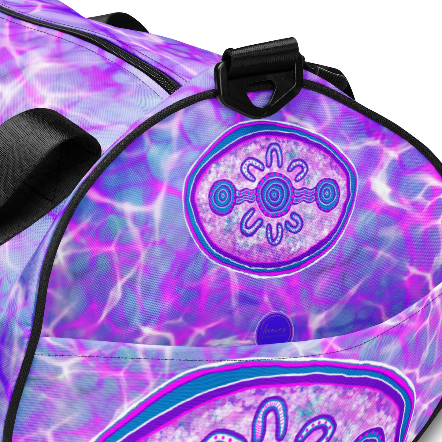 Purple Water Dreaming All-over print gym bag