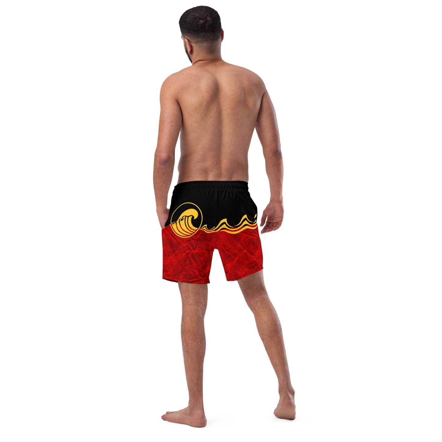Aboriginal Flag Wave Men's swim shorts