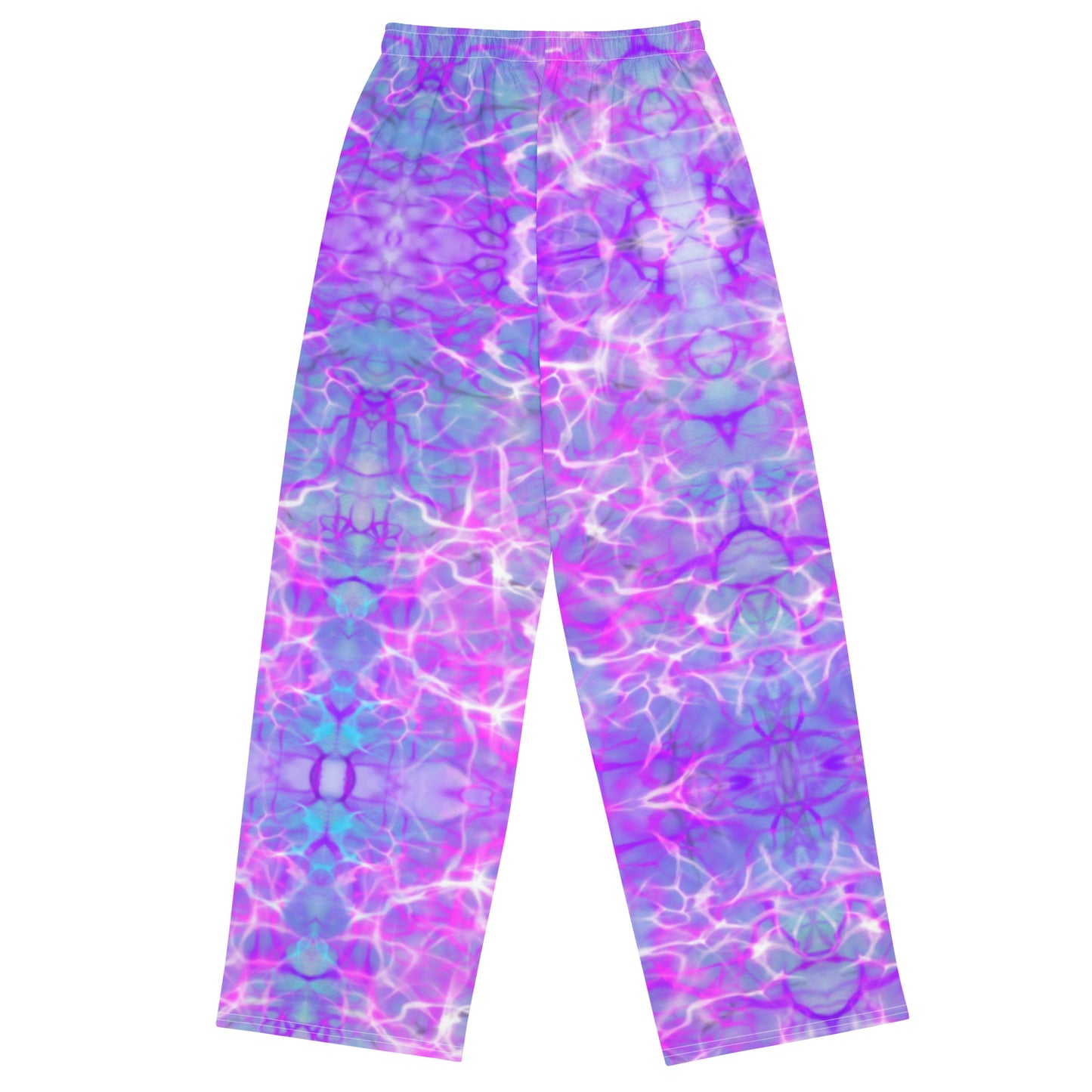 Purple Water Dreaming All-over print unisex wide-leg pants