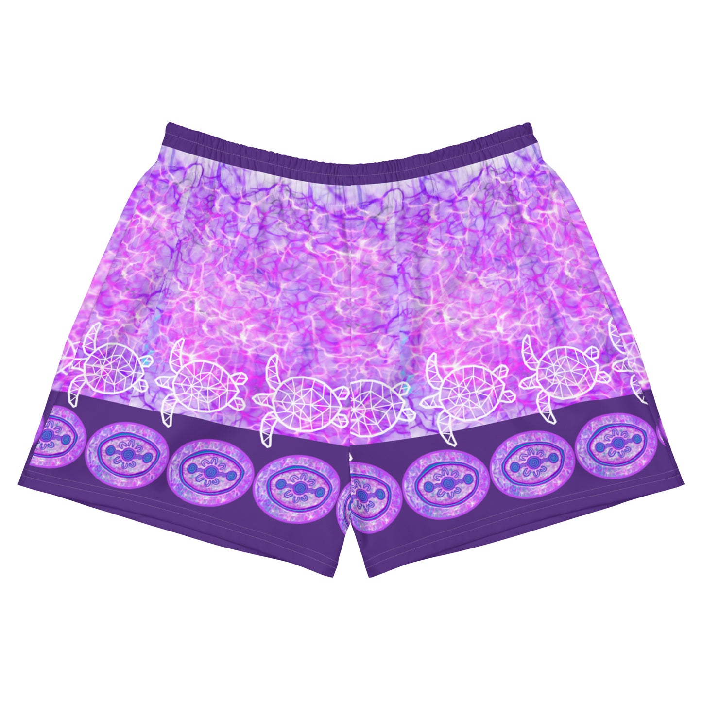 Purple Water Dreaming Women’s Recycled Athletic Shorts