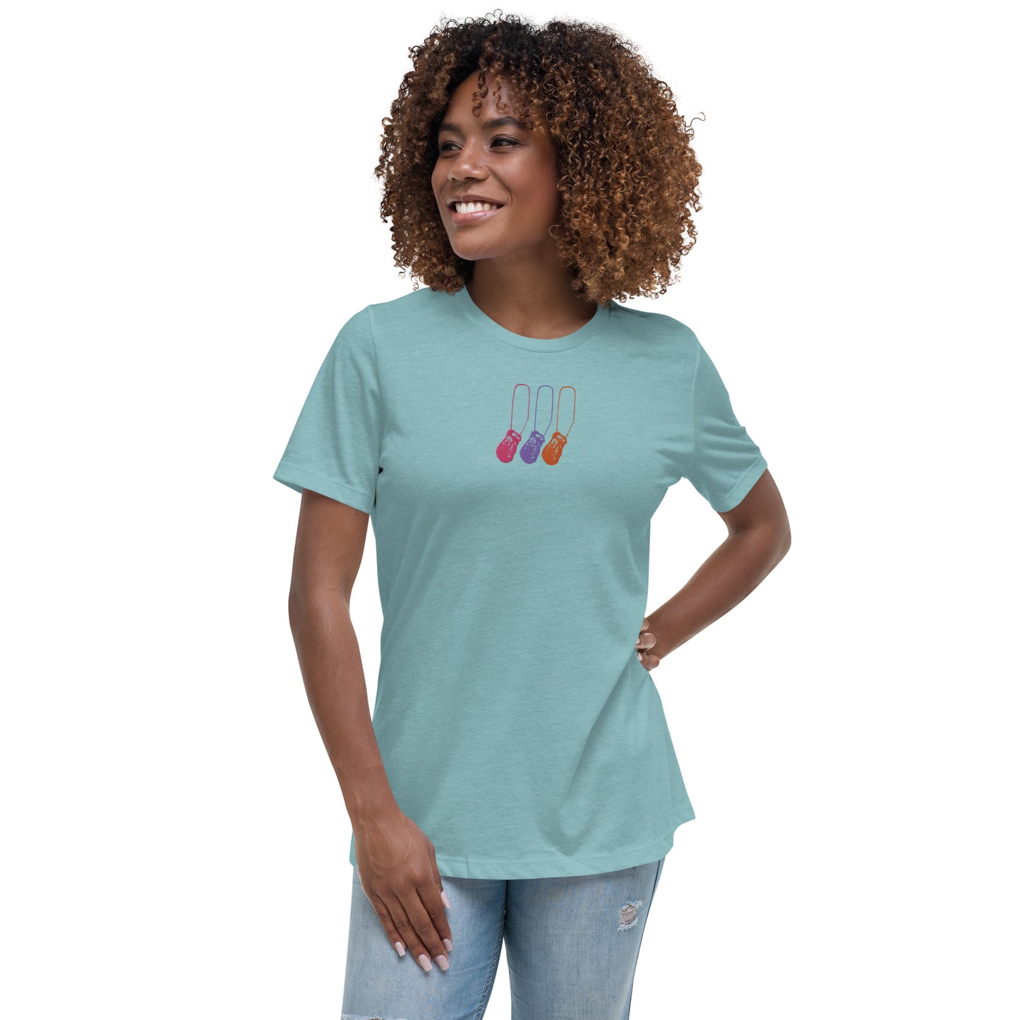 Dilly Bag Embroidered on Women's Relaxed T-Shirt