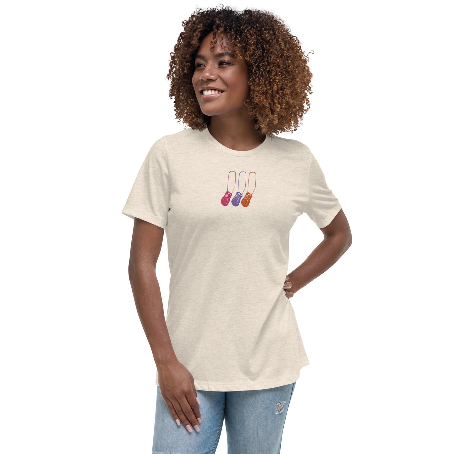 Dilly Bag Embroidered on Women's Relaxed T-Shirt
