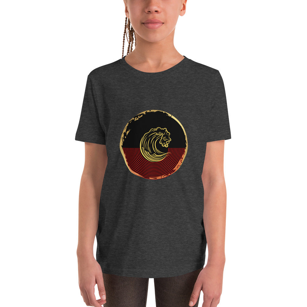 Aboriginal Flag Wave Youth Short Sleeve T-Shirt