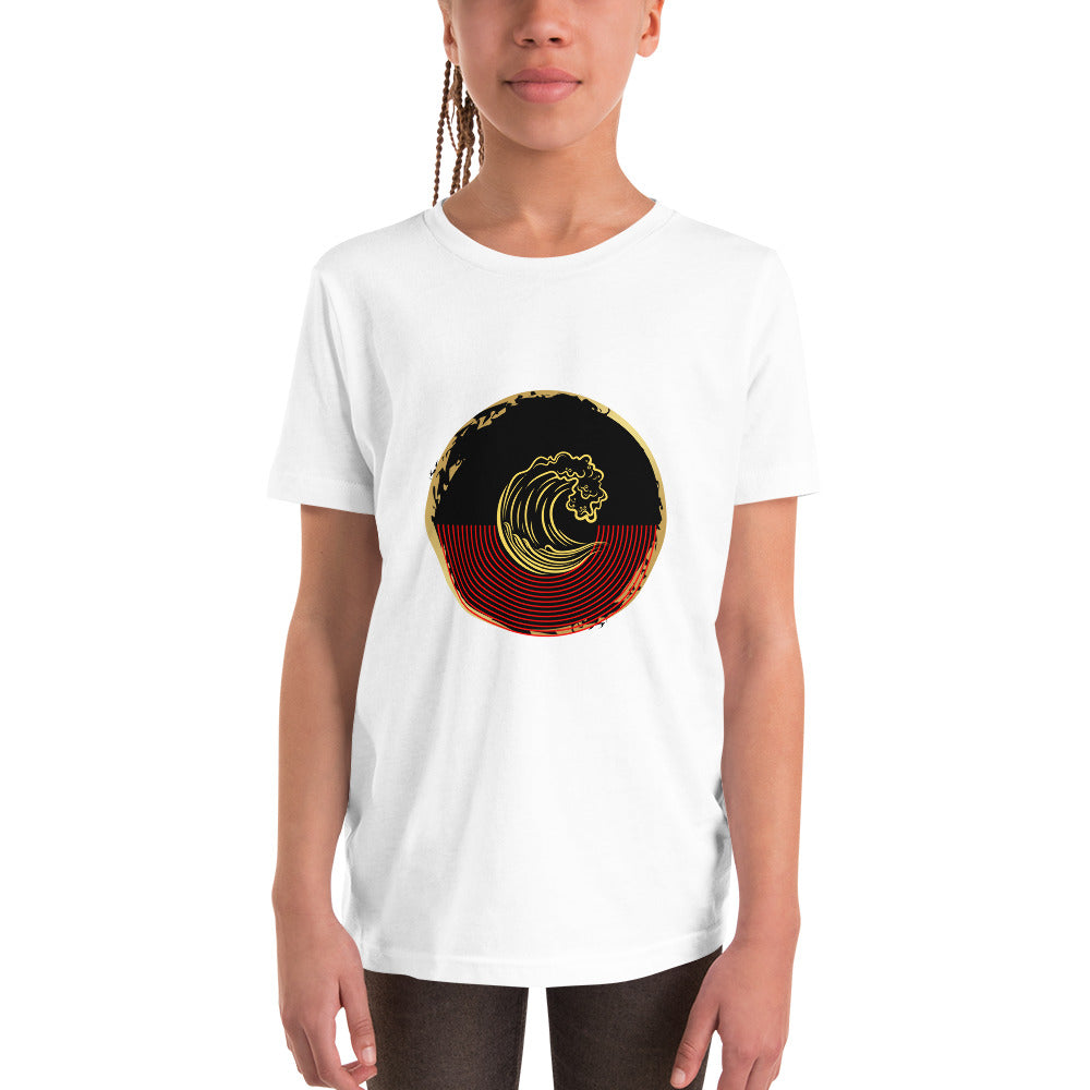 Aboriginal Flag Wave Youth Short Sleeve T-Shirt