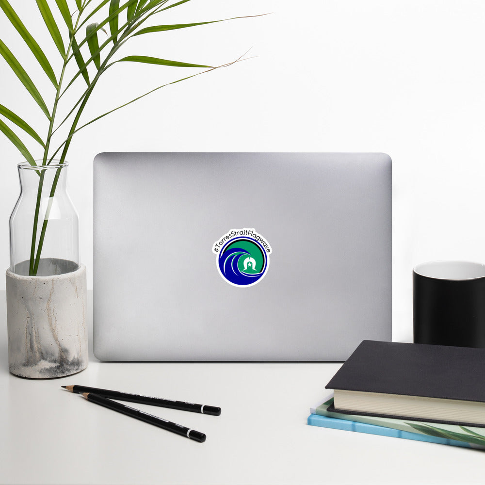 #TorresStraitFlagWave Bubble-free stickers