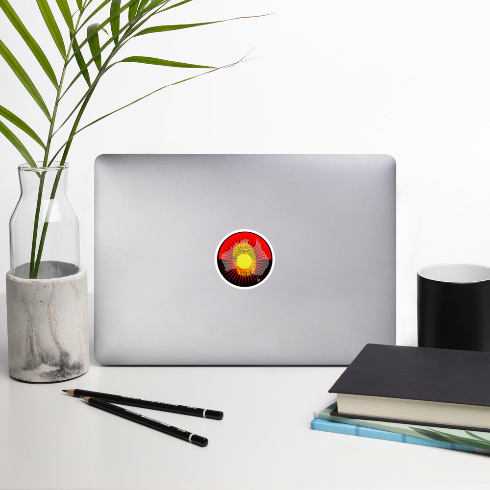 Aboriginal Fingerprint Bubble-free stickers