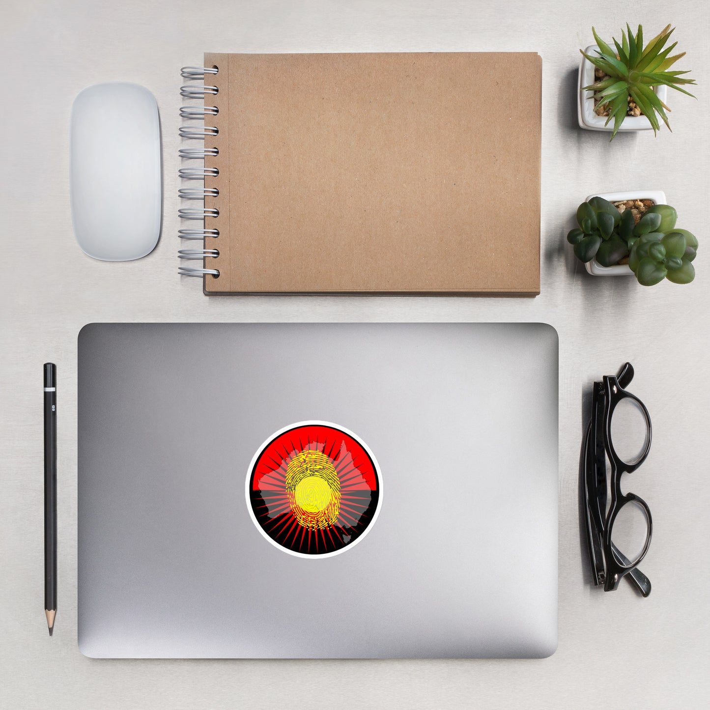 Aboriginal Fingerprint Bubble-free stickers