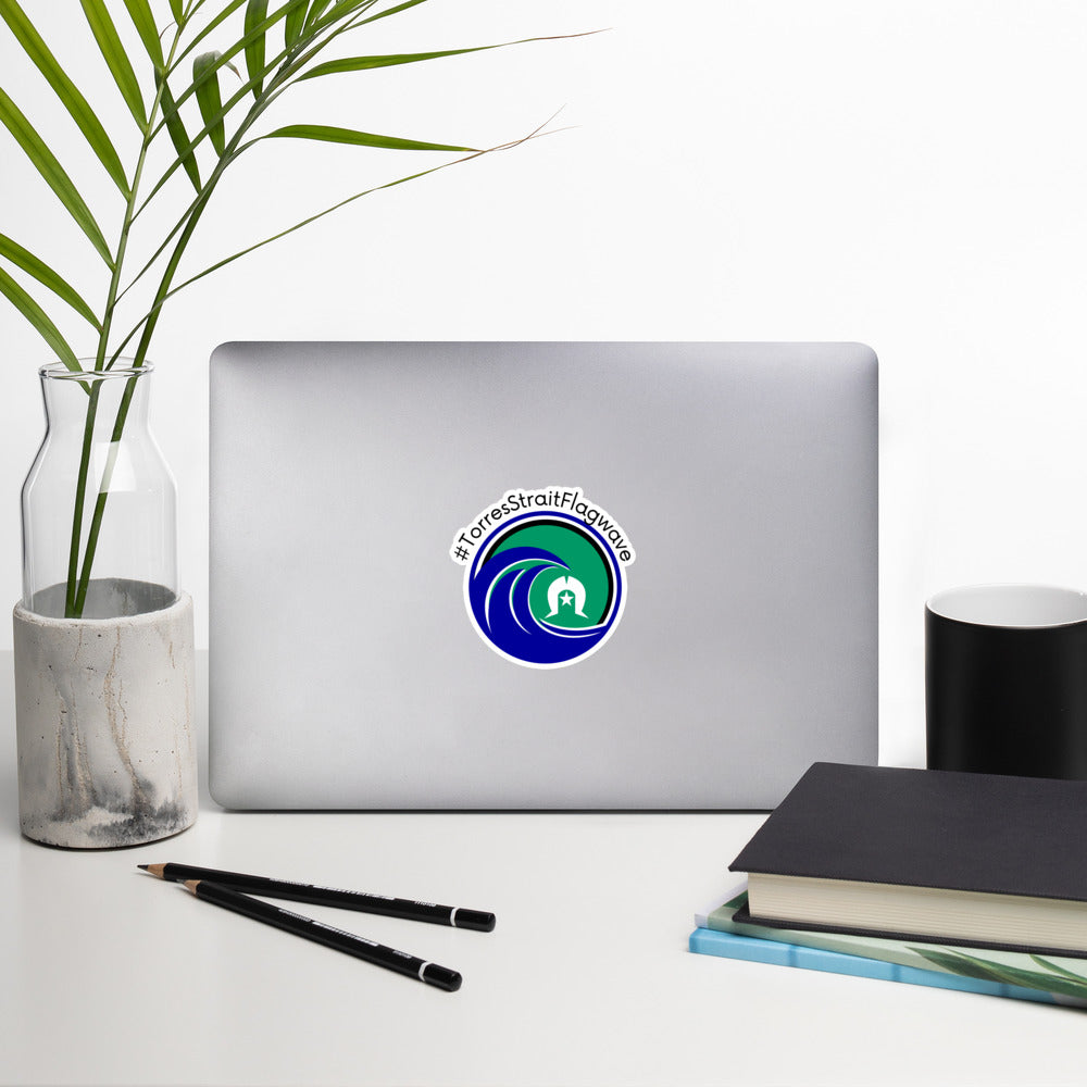 #TorresStraitFlagWave Bubble-free stickers