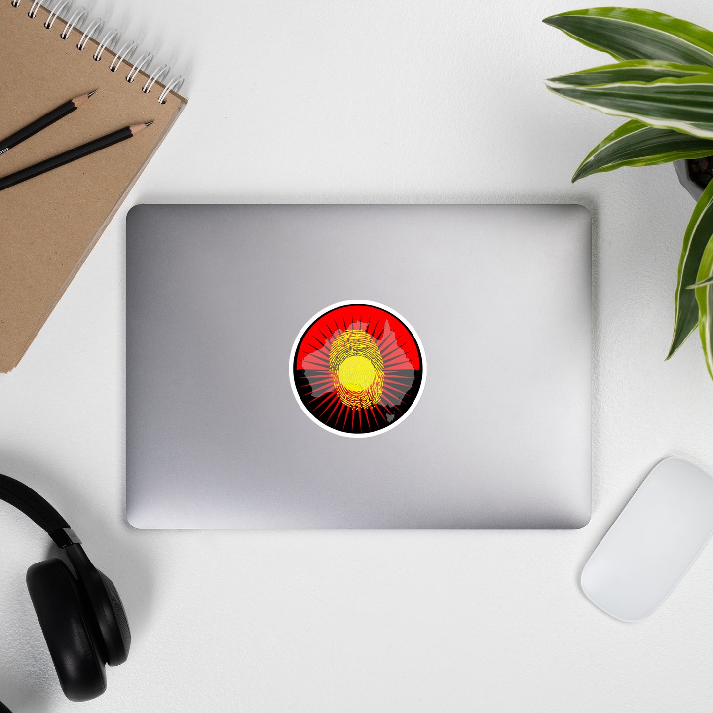 Aboriginal Fingerprint Bubble-free stickers