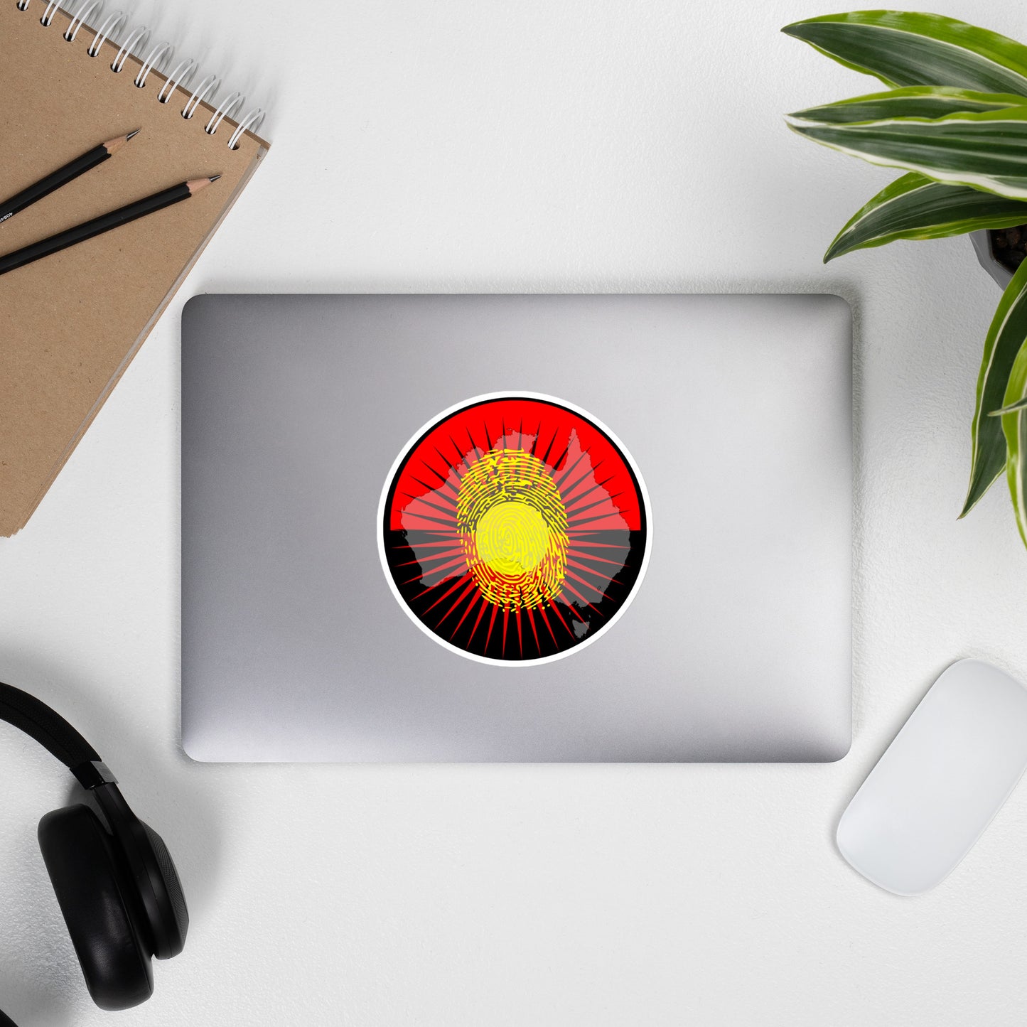 Aboriginal Fingerprint Bubble-free stickers