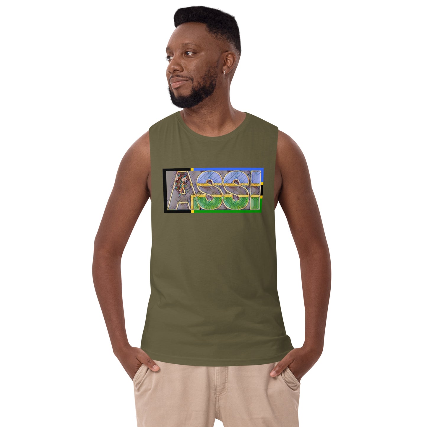 ASSI Men’s drop arm tank top