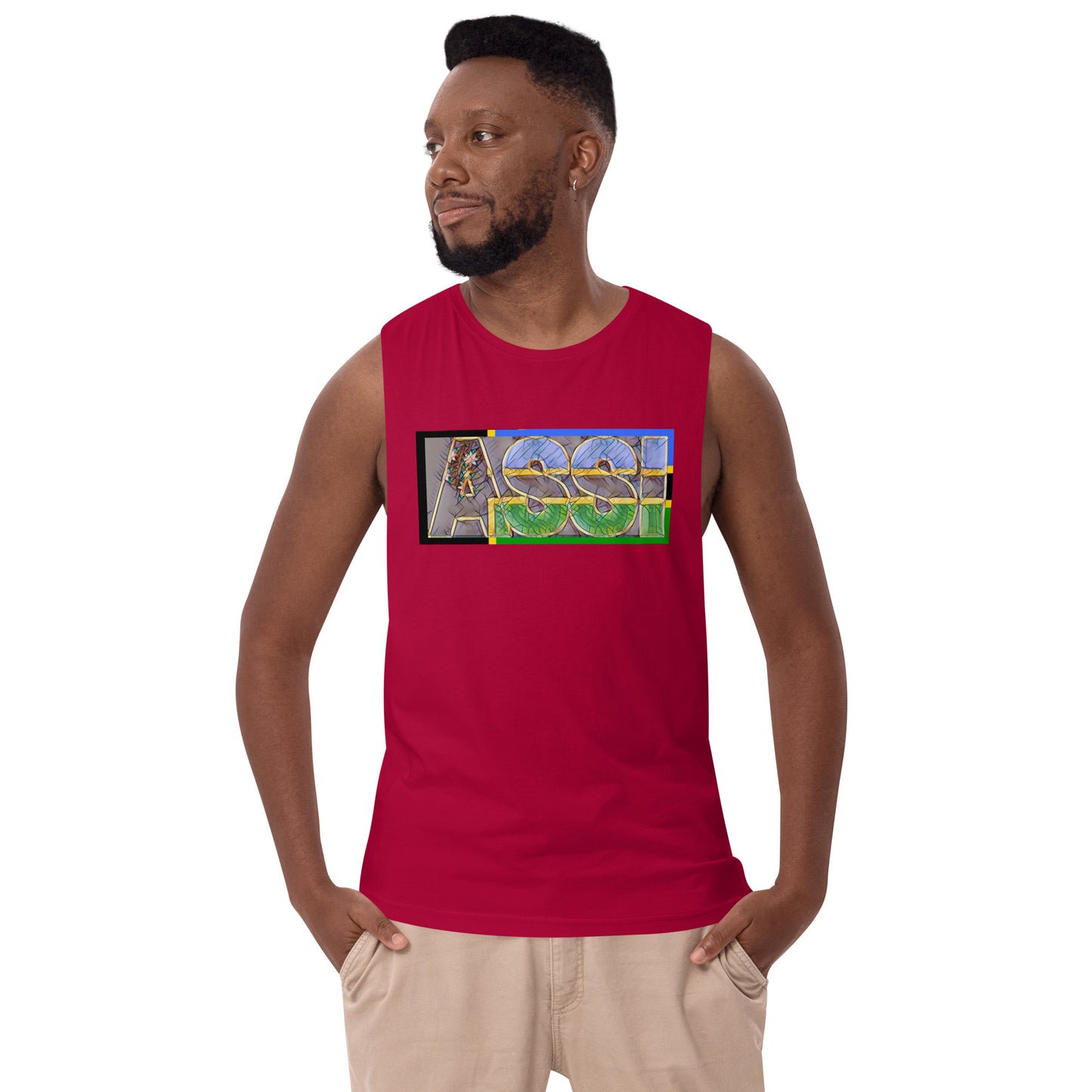 ASSI Men’s drop arm tank top