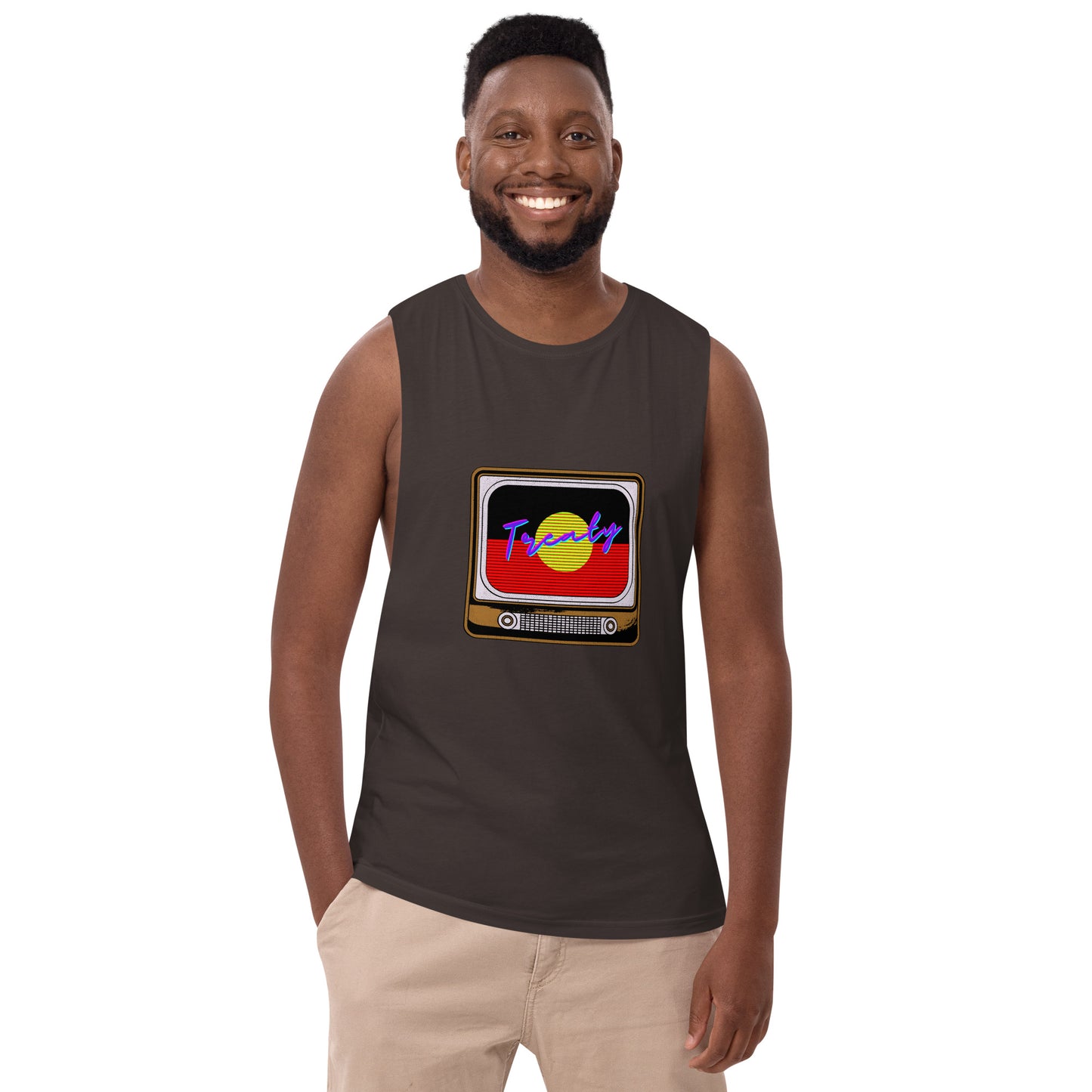 Treaty TV Men’s drop arm tank top