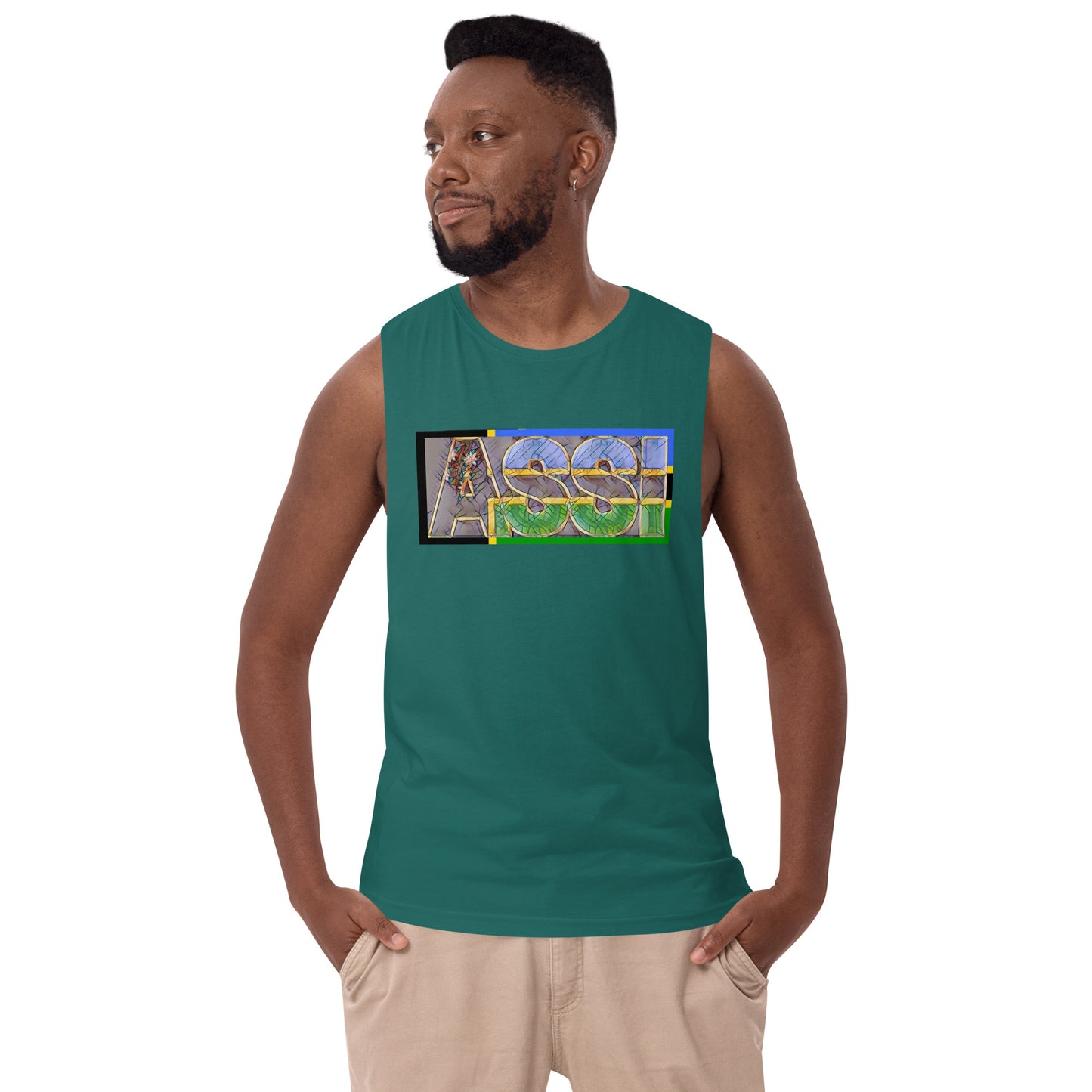 ASSI Men’s drop arm tank top