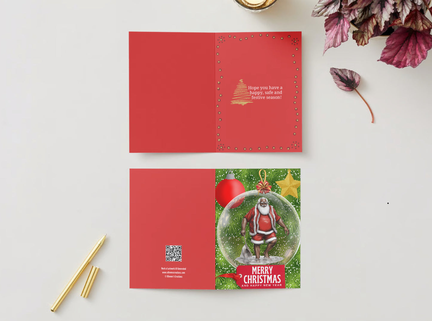 ”Uncle Santa” Christmas Cards