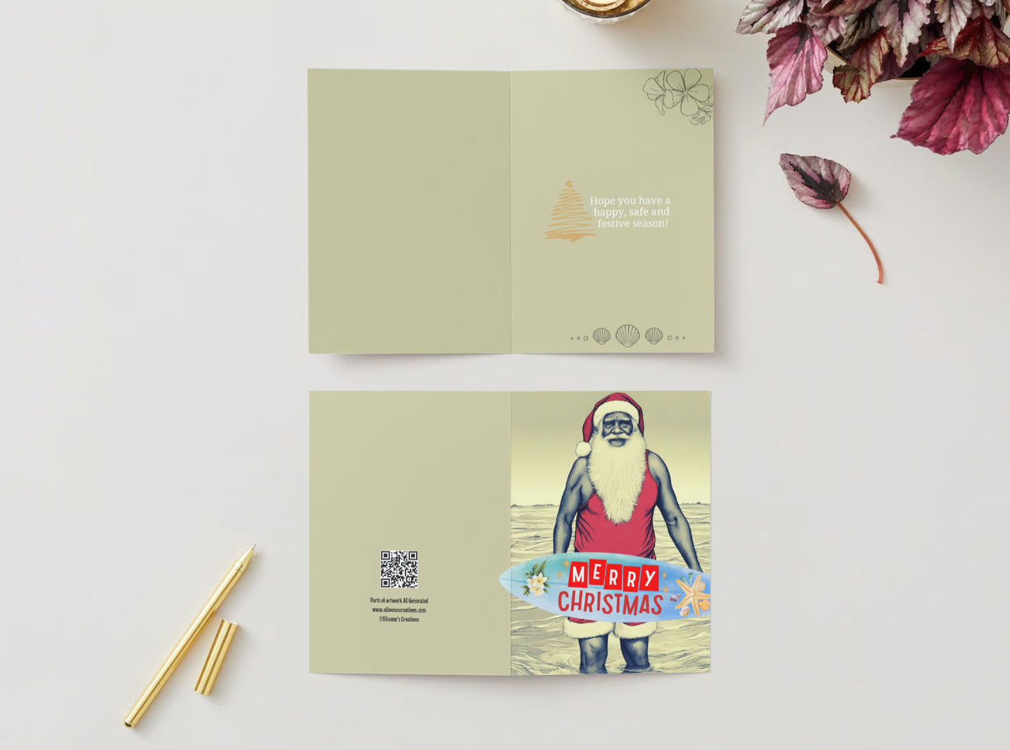 ”Uncle Santa” Christmas Cards