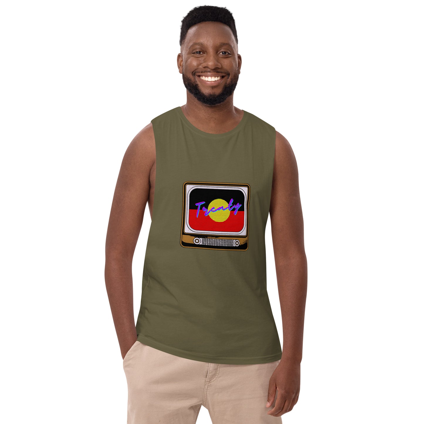 Treaty TV Men’s drop arm tank top