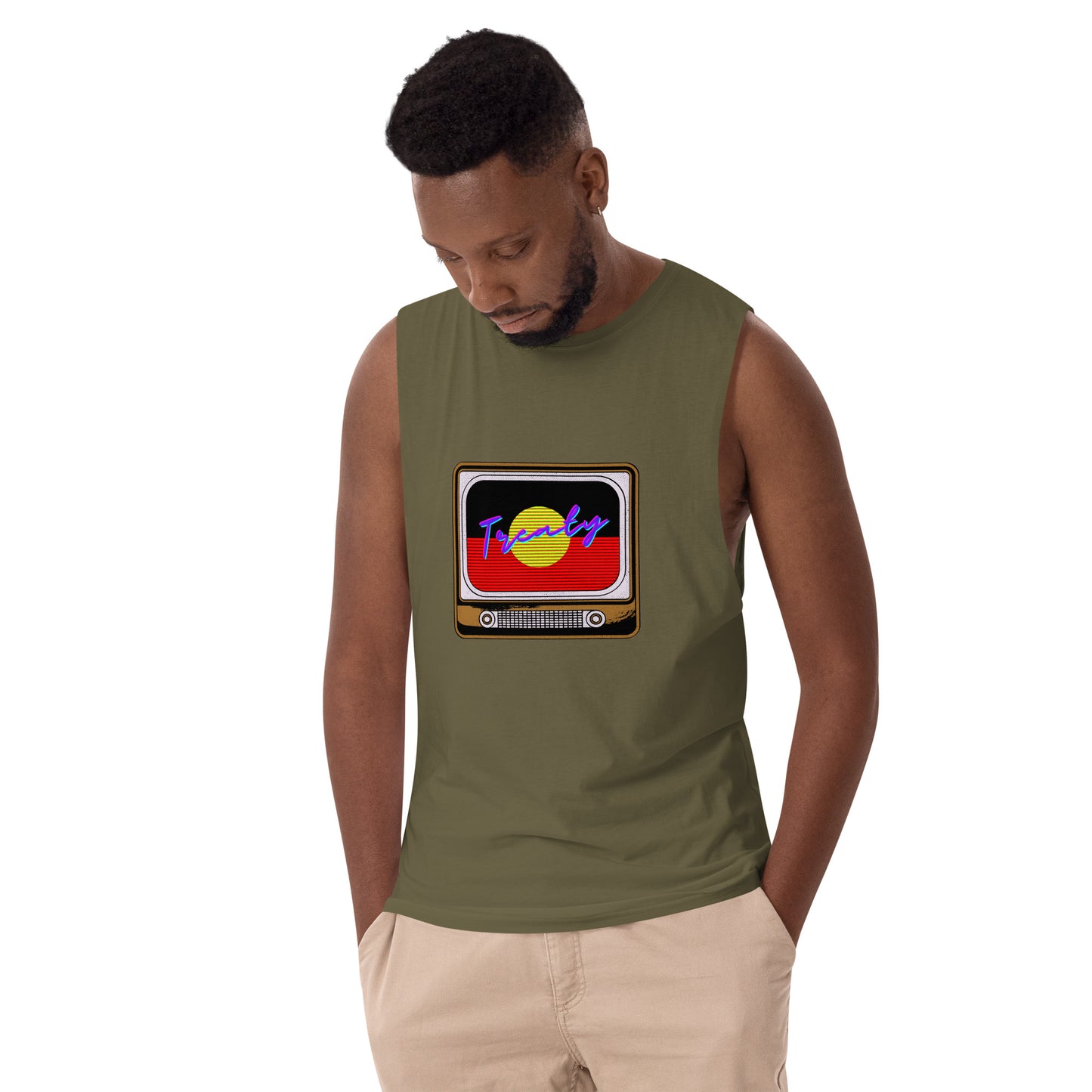 Treaty TV Men’s drop arm tank top