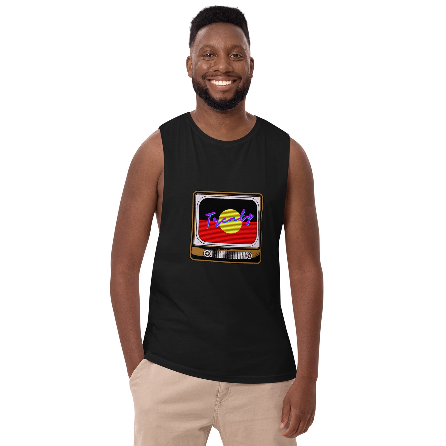 Treaty TV Men’s drop arm tank top