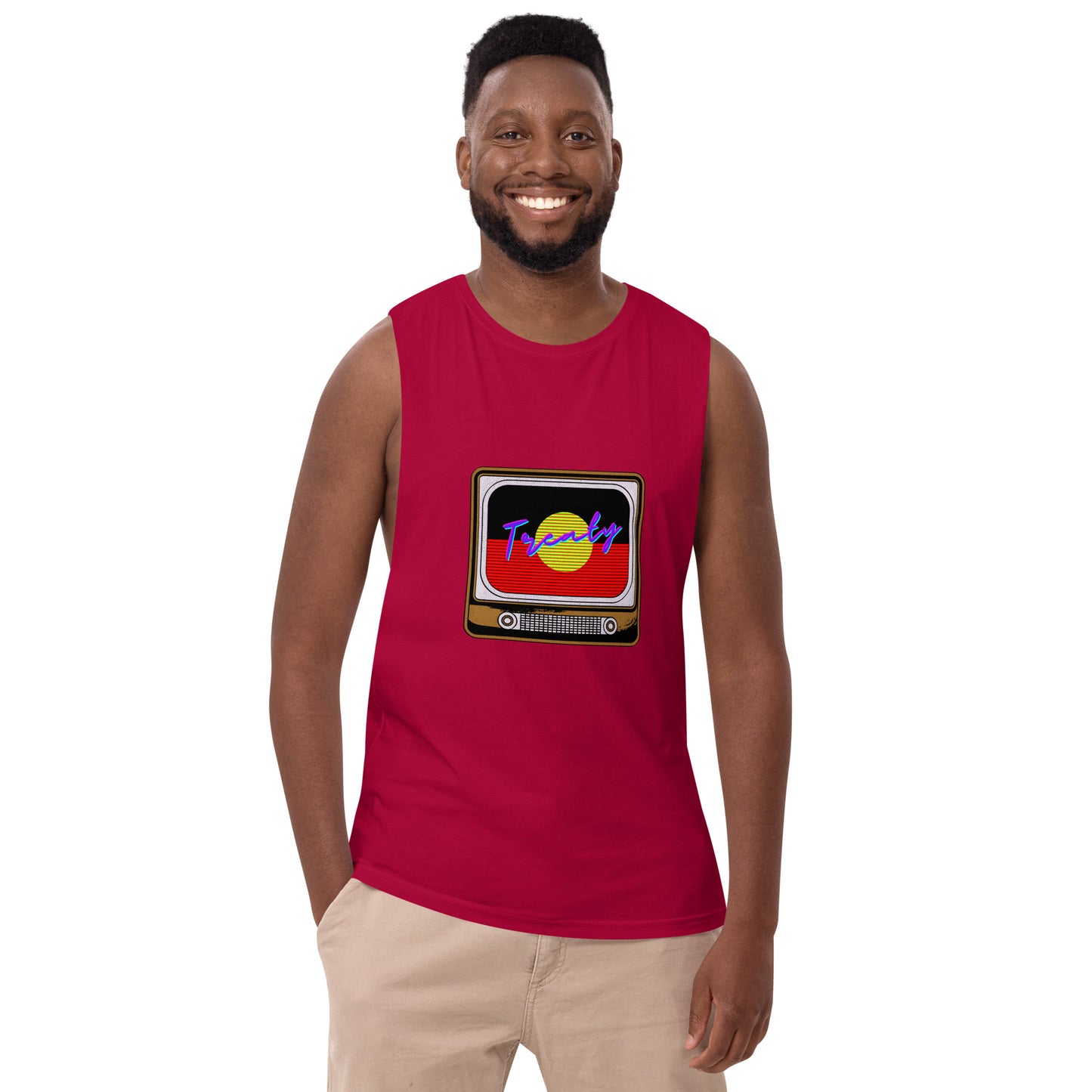Treaty TV Men’s drop arm tank top