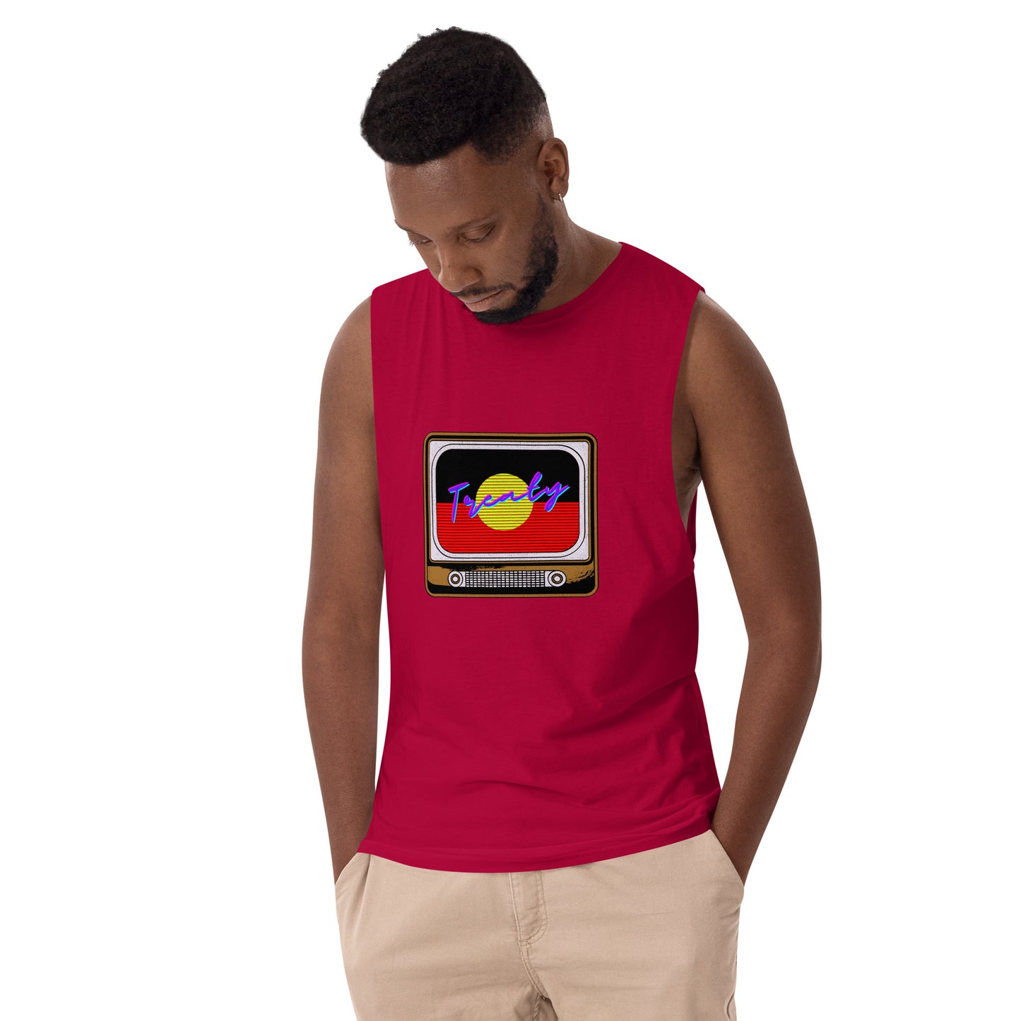 Treaty TV Men’s drop arm tank top
