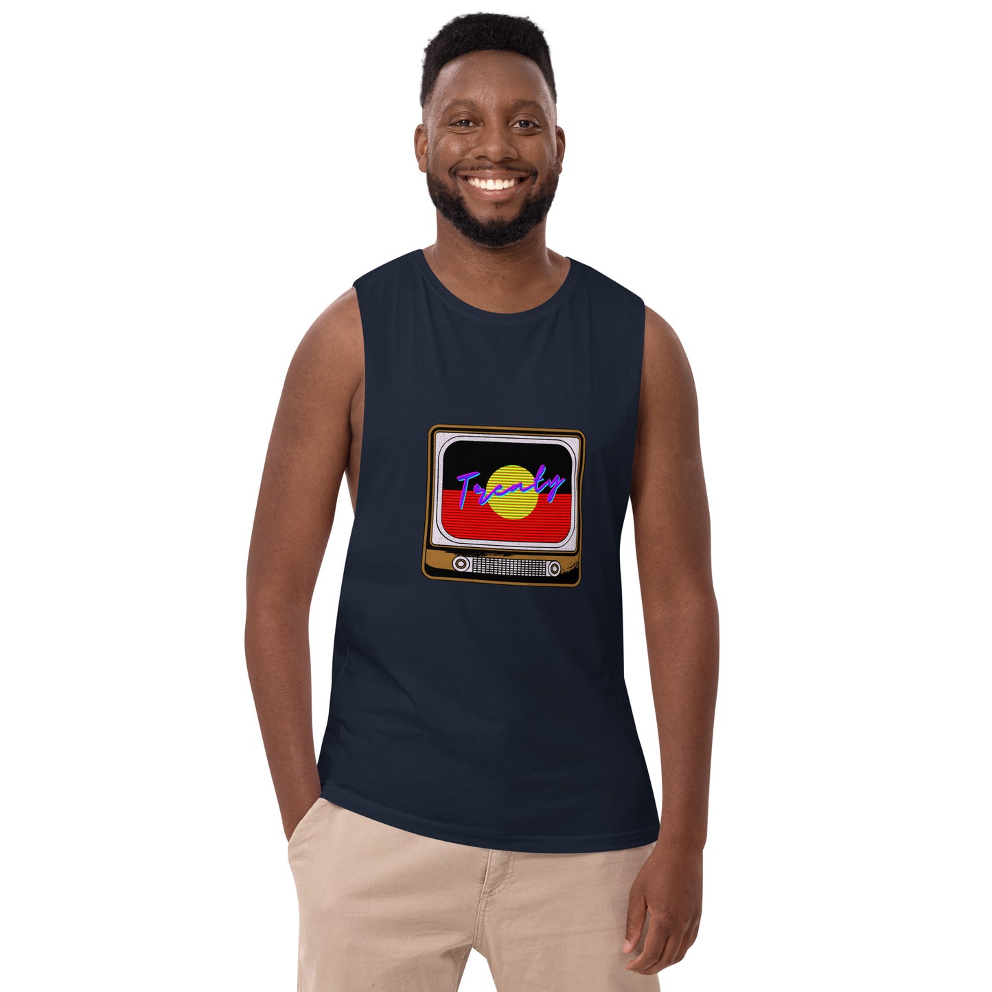 Treaty TV Men’s drop arm tank top