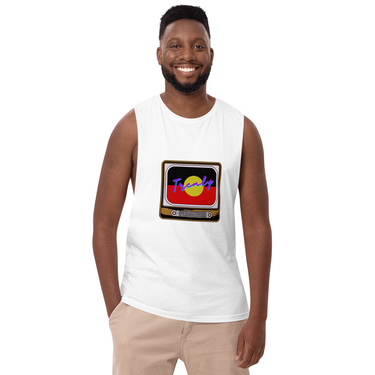 Treaty TV Men’s drop arm tank top
