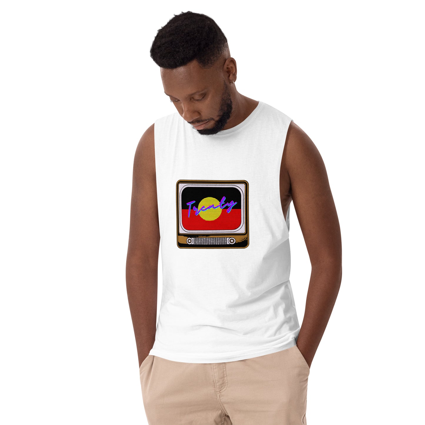 Treaty TV Men’s drop arm tank top