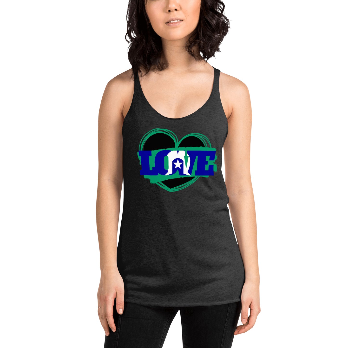 Torres Strait Islander Love Women's Racerback Tank